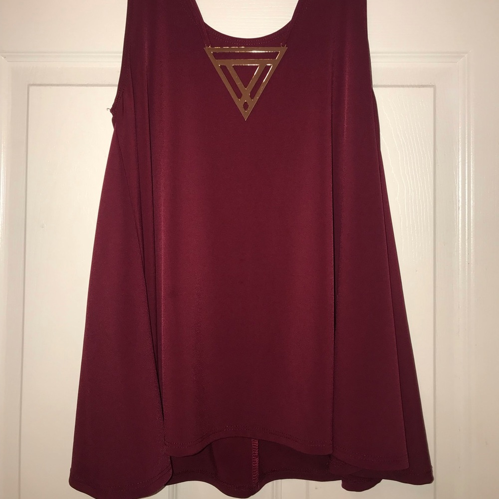 Fancy flowy tank top